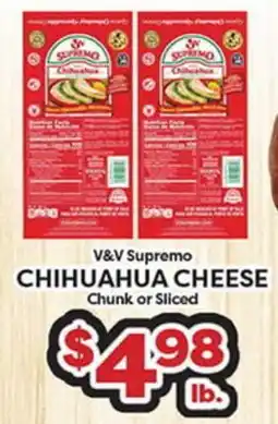 Torres Supermercado V&V Supremo CHIHUAHUA CHEESE offer