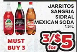 Torres Supermercado JARritos SANGRIA SIDRAL MEXICAN SODA offer
