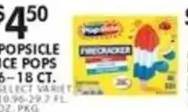 Pioneer Supermarkets Popsicle ice pops offer