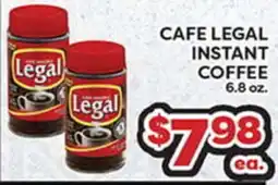 Torres Supermercado CAFE LEGAL INSTANT COFFEE offer