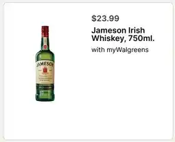Walgreens Jameson Irish Whiskey offer