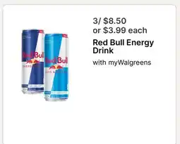 Walgreens Red Bull Energy Drink offer