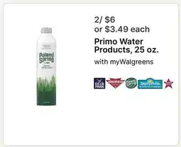 Walgreens Primo Water Products offer