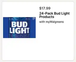 Walgreens 24-Pack Bud Light Products offer