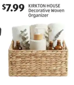 Aldi KIRKTON HOUSE Decorative Woven Organizer offer