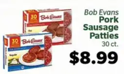 Living Fresh Market Bob Evans Pork Sausage Patties offer