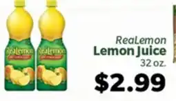 Living Fresh Market ReaLemon Lemon Juice offer