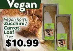 Living Fresh Market Vegan Ron's Zucchini/Carrot Loaf offer