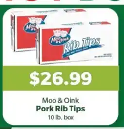 Living Fresh Market Moo & Oink Pork Rib Tips offer