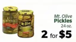 Living Fresh Market Mt. Olive Pickles offer