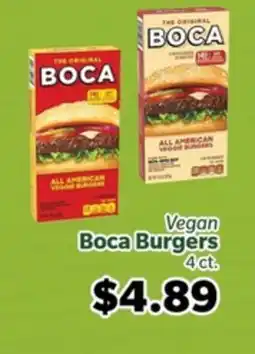 Living Fresh Market Vegan Boca Burgers offer