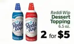 Living Fresh Market Reddi Wip Dessert Topping offer