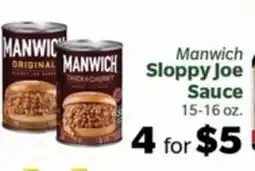 Living Fresh Market Manwich Sloppy Joe Sauce offer