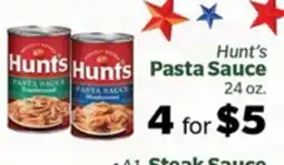Living Fresh Market Hunt's Pasta Sauce offer