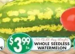 Associated Whole Seedless Watermelon offer