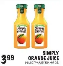 Foodarama Simply orange juice offer