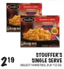Foodarama Stouffer's single serve offer