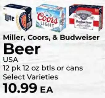 Miller, Coors, & Budweiser Beer