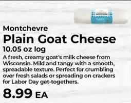 Sunset Foods Montchevre plain goat cheese offer