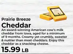 Sunset Foods Prairie Breeze Cheddar offer