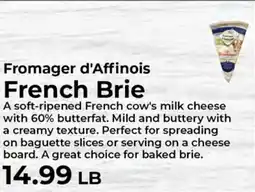 Sunset Foods Fromager d'Affinois French Brie offer