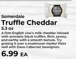 Sunset Foods Somerdale Truffle Cheddar offer