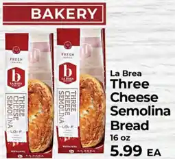 Sunset Foods La Brea Three Cheese Semolina Bread offer