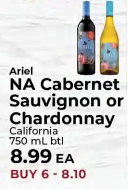 Sunset Foods Ariel NA Cabernet Sauvignon or Chardonnay offer