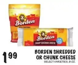 Foodarama Borden shredded or chunk cheese offer