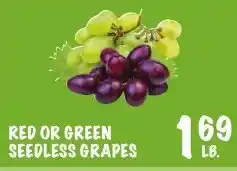 Foodarama Red or green seedless grapes offer