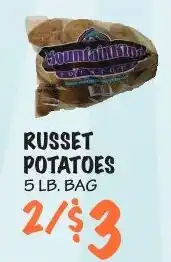 Foodarama Squantum Russet Potatoes offer