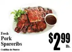 Baja Ranch Fresh Pork Spareribs offer