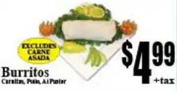 Baja Ranch Burritos offer