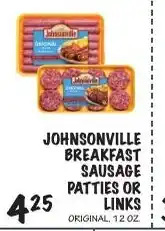 Foodarama Johnsonville breakfast sausage patties or links offer