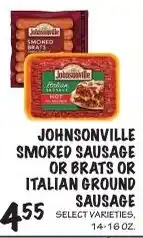 Foodarama Johnsonville smoked sausage or brats or italian ground sausage offer