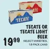 Foodarama Tecate or Tecate Light Beer offer