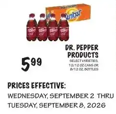 Foodarama Dr. Pepper Products offer
