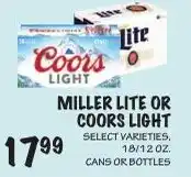 Foodarama Miller Lite or Coors Light offer