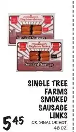 Foodarama Single Tree Farms Smoked Sausage Links offer