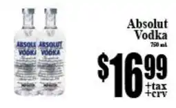 Baja Ranch Absolut Vodka offer