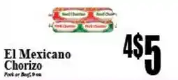 Baja Ranch El Mexicanos Chorizo offer