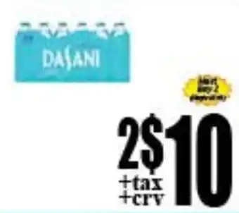 Baja Ranch Dasani water offer