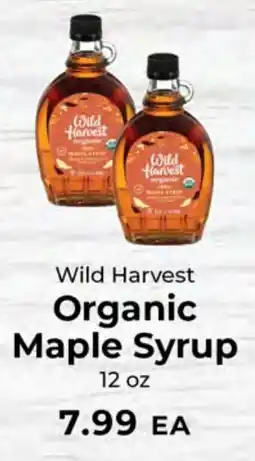 Sunset Foods Wild Harvest Organic Maple Syrup offer