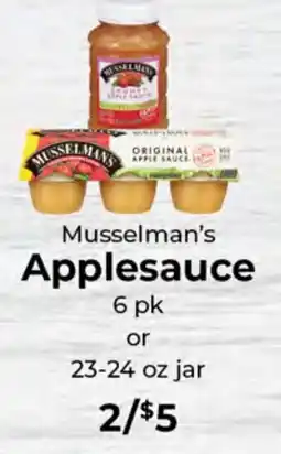 Sunset Foods Musselman's Applesauce offer