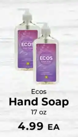 Sunset Foods Ecos hand soap offer