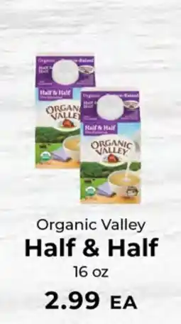 Sunset Foods Organic Valley Half & Half offer
