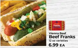 Sunset Foods Vienna Beef Beef Franks offer