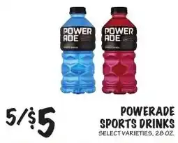 Foodarama Powerade sports drinks offer