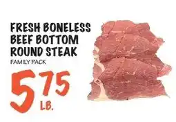 Foodarama Fresh boneless beef bottom round steak offer