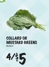 Foodarama Collard Or Mustard Greens Bunch offer